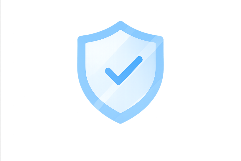 Shield icon with checkmark representing SOC reporting, security, and verified controls